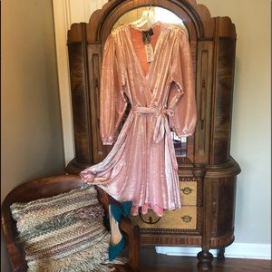 LABOR DAY FLASH SALE Rue 107 Metallic skater dress